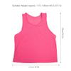 Topyond 12 PCS Sports Jersey Vests Soccer Pinnies Basketball Team Practice Nylon Large Mesh Scrimmage for Youth Kids Children Football Rose Red view 2