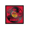 Sporticulture Football Wall Art Framed Vinyl Record Decor Print - 13X13 NFL Football Posters For Boys Bedroom & Decorations for Man Cave - Kansas City Chiefs view 1
