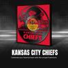 Sporticulture Football Wall Art Framed Vinyl Record Decor Print - 13X13 NFL Football Posters For Boys Bedroom & Decorations for Man Cave - Kansas City Chiefs view 2