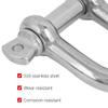 XHTLLO Stainless Steel D-Annulus Shackle for Outdoor Chains Wire Rope ing view 3