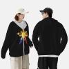 3 Stars and Sun Filipino Philippines Flag UPF 50+ Sun Protection Hoodie Mens Women's Long Sleeve Sun Protection Hoodie Full Zip Athletic Shirt Black view 4
