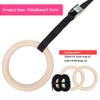 XHTLLO Adjustable Birch Gym Rings Set, Strength Training Equipment, for Children, Indoor/Outdoor Swing view 4