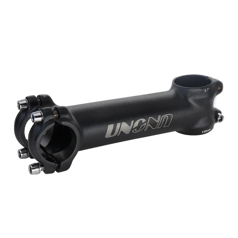 DJC Stem Bike Ultralight 7 Degree 17 Degree 35 Degree MTB Road Stem Balance Bike for Fork 28.6 25.4MM 60-130MM Mountain MTB Bicycle Kalloy Matte Black/Glossy Silver (1# Matte Black, 17 Degree-100mm)