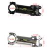 DJC Stem Bike Ultralight 7 Degree 17 Degree 35 Degree MTB Road Stem Balance Bike for Fork 28.6 25.4MM 60-130MM Mountain MTB Bicycle Kalloy Matte Black/Glossy Silver (1# Matte Black, 17 Degree-100mm) view 3