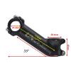 DJC Stem Bike Ultralight 7 Degree 17 Degree 35 Degree MTB Road Stem Balance Bike for Fork 28.6 25.4MM 60-130MM Mountain MTB Bicycle Kalloy Matte Black/Glossy Silver (1# Matte Black, 35 Degree-90mm) view 4