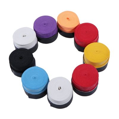 BESPORTBLE 9pcs Racket Grip Overgrip Anti-Slip Super Absorbent Tennis Badminton Grip Tape Random Colors for Humid Conditions Fits All Racket Types