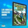 Sporticulture NFL Football Wall Art Anime, Print Framed - Los Angeles Chargers Anime, Wall Decor - NFL Football Posters for Apartment Decor & Canvas Wall Art and Game room Decor 27X39 view 2