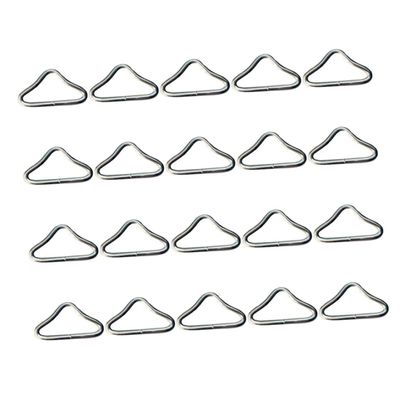 BESPORTBLE 22pcs Trampoline Triangle Ring Buckles Metal Spring Connectors for Trampoline Accessories for Repairs and DIY Projects Supports High Strength Outdoor Use