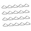 BESPORTBLE 22pcs Trampoline Triangle Ring Buckles Metal Spring Connectors for Trampoline Accessories for Repairs and DIY Projects Supports High Strength Outdoor Use