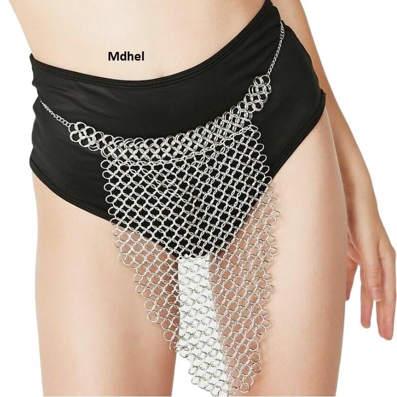 Mdhel aluminum chainmail panty chainmail butted panty lightweight anodized women's new new lightweight aluminum chainmail panty