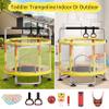 60" Toddler Trampoline for Kids,5FT Upgrade Kids Baby Small Trampoline for Toddlers 1-3 with Safety Enclosure Net,Gifts for Kid 500lbs Suit for Indoor Outdoor view 2