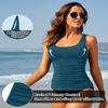 Aqua Eve Tankini Tops for Women Swimwear Top Only Tummy Control Bathing Suit Top No Bottom (Available in Plus) Teal 20W view 4