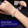 HANGINTHERE Aurora Borealis Crystals Stretch Bead Bracelets for Women, Transparent 7,10mm Gifts for Women view 3
