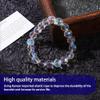 HANGINTHERE Aurora Borealis Crystals Stretch Bead Bracelets for Women, Transparent 7,10mm Gifts for Women view 4