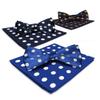 Vittorio Farina 3-Pack Polka Dot Bow Tie & Pocket Square Set (Royal/White, Navy/White, Navy/Gold) view 1