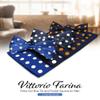 Vittorio Farina 3-Pack Polka Dot Bow Tie & Pocket Square Set (Royal/White, Navy/White, Navy/Gold) view 2