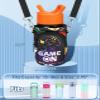 Miss Adola Water Bottle Carrier with Strap - Cute Cartoon Insulated Kids Water Bottle Holder for Boys Girls Game On Neoprene Bottle Bag for 10/12/14/16/18Oz Stainless Glass Bottles Sleeve view 2
