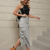 Cargo Skirts for Women Midi Long Denim Jean Skirt High Waisted Summer A-Line Y2k Cargo Pencil Denim Skirt with Pockets view 3