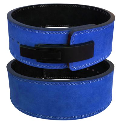 Arshman Lever Belt for Men & Women 100% Leather Weight Lifting Heavy Duty Gym Belts Weightlifting, Powerlifting, Strength Training, Squat , Deadlift Workout 10-13mm Thick 4" wide S-5XL (Blue, XXX-Large)