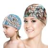 Custom Swim Cap with Photo - Novelty Personalized Swim Cap Fit for Long Hair and Short Hair Waterproof Silicone Swimming Caps for Beach Swiming Pool, Swim Caps for Women Men Adults Youths Unisex view 2
