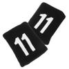 SUPVOX Sports Wristband Sweatband Set 11 Black Stretchy Sturdy Breathable Support view 1