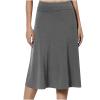 Skirt for Women Solid Lightweight Flare Midi Length Pull On Long Skirt S-Xxxl Plus Size Casual High Waist A-Line Skirt view 1