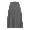 Skirt for Women Solid Lightweight Flare Midi Length Pull On Long Skirt S-Xxxl Plus Size Casual High Waist A-Line Skirt view 2