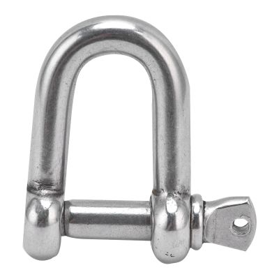 DShaped Anchor Shackle, Shackles Stainless Steel DShaped Bow Shackle with Screw for Chains Outdoor Camping Survival Rope, Winch Shackles ()