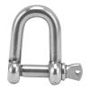 DShaped Anchor Shackle, Shackles Stainless Steel DShaped Bow Shackle with Screw for Chains Outdoor Camping Survival Rope, Winch Shackles ()