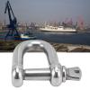DShaped Anchor Shackle, Shackles Stainless Steel DShaped Bow Shackle with Screw for Chains Outdoor Camping Survival Rope, Winch Shackles () view 4