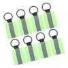 Happyyami Heavy Duty Key Clip High Visibility Keychain Reflective Pendants 8pcs Night Reflective Gear for Carabiner Zipper Clip Backpack Accessory view 1