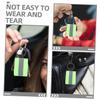 Happyyami Heavy Duty Key Clip High Visibility Keychain Reflective Pendants 8pcs Night Reflective Gear for Carabiner Zipper Clip Backpack Accessory view 2