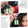 Happyyami Heavy Duty Key Clip High Visibility Keychain Reflective Pendants 8pcs Night Reflective Gear for Carabiner Zipper Clip Backpack Accessory view 3