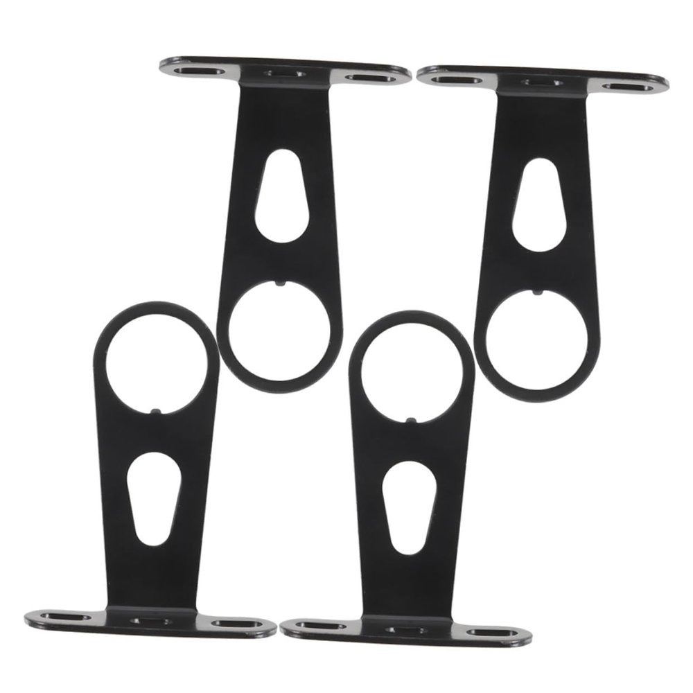 4pcs Bike Headlight Bracket for Bicycle Steel Front Light Holder Bike Light Mount Lamp Stand Night Riding Accessory