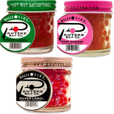 Lurwind Top Colors Kit Pautzke Balls O' Fire Salmon Eggs Bait (Top 3)