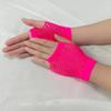 Dolebao Fishnet Fingerless Gloves for Women Girls 80s Party Costume Wedding Evening Party Accessories, Long & Short 2 pairs(Rose Red) view 4