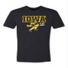 Iowa Hawkeyes Apparel University of Iowa Football Herky Shirt Premium Super Soft Heather Black T Shirt Comfy Tee for Men and Women (Small) view 1