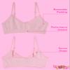 Sweet & Sassy Girls Seamless Training Bra Cami Training Bra Stretch Performance Seamless Bra 9 Pack, Size Medium, Basics view 2