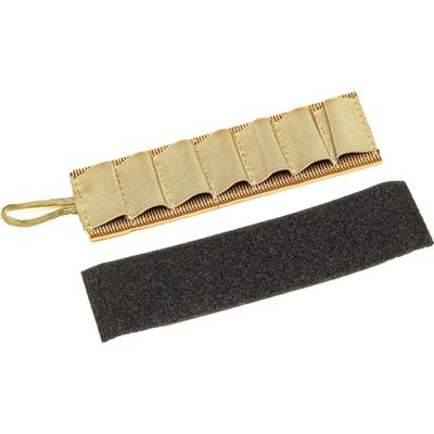 Esstac 7 Round Tearaway Shotgun Shell Carrier Cards for 12 Gauge with Hook & Loop Backing (Coyote Brown)