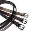 One Piece 100% Genuine Leather Studded Punk Jean Belt 1-1/8"(30mm) wide (Brown, 40) view 4