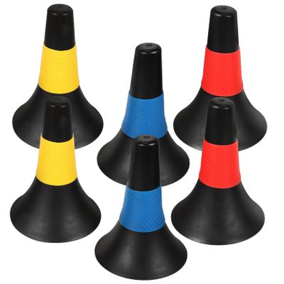 Parliky 6pcs Multi-Color Sports Cones Agility Markers for Soccer Training Football Drills and Outdoor Activities for and Teams