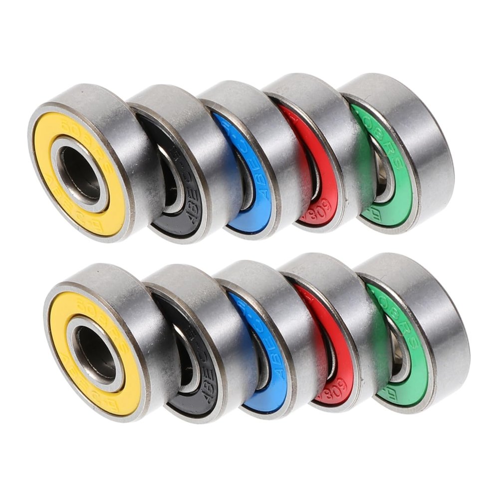 BESPORTBLE 50pcs Sliding Bearings for Scooter Skateboard Roller Skate Accessories Low Noise High Load Capacity Fit