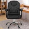 RRXIMHTT 2 Point Massage Office Chair Faux Leather Computer Chair Ergonomic Massage Office Chair Height Adjustable Reclining Executive Office Chair Black view 3