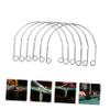 Happyyami 6pcs Pool Table Pockets Fixator Billiards Net Bag Fixator Alloy Corner Pool Table Bag Holder Easy Install Dismantle view 2