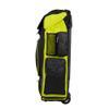 Boombah Superpack XL Rolling Bat Bag - 35.5" x 13.5" x 10" - Telescopic Handle - Holds 8 Bats - Wheeled Version - Softball Highlight Black/Optic Yellow/Red view 4