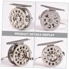 SUPVOX Portable Lightweight Fly Fishing Reel Aluminum Fishing Pole Wheel Metal for Rivers and Lakes view 3