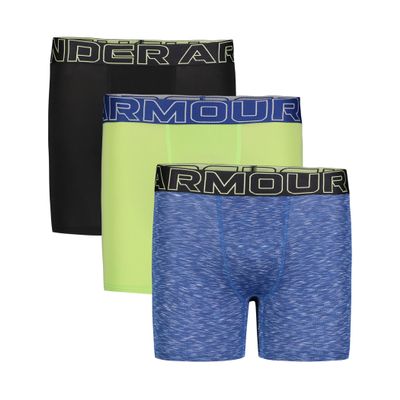 UA PERFORMANCE TECH- PRINTS 3PK, Morphe Green - Three Pack, YS