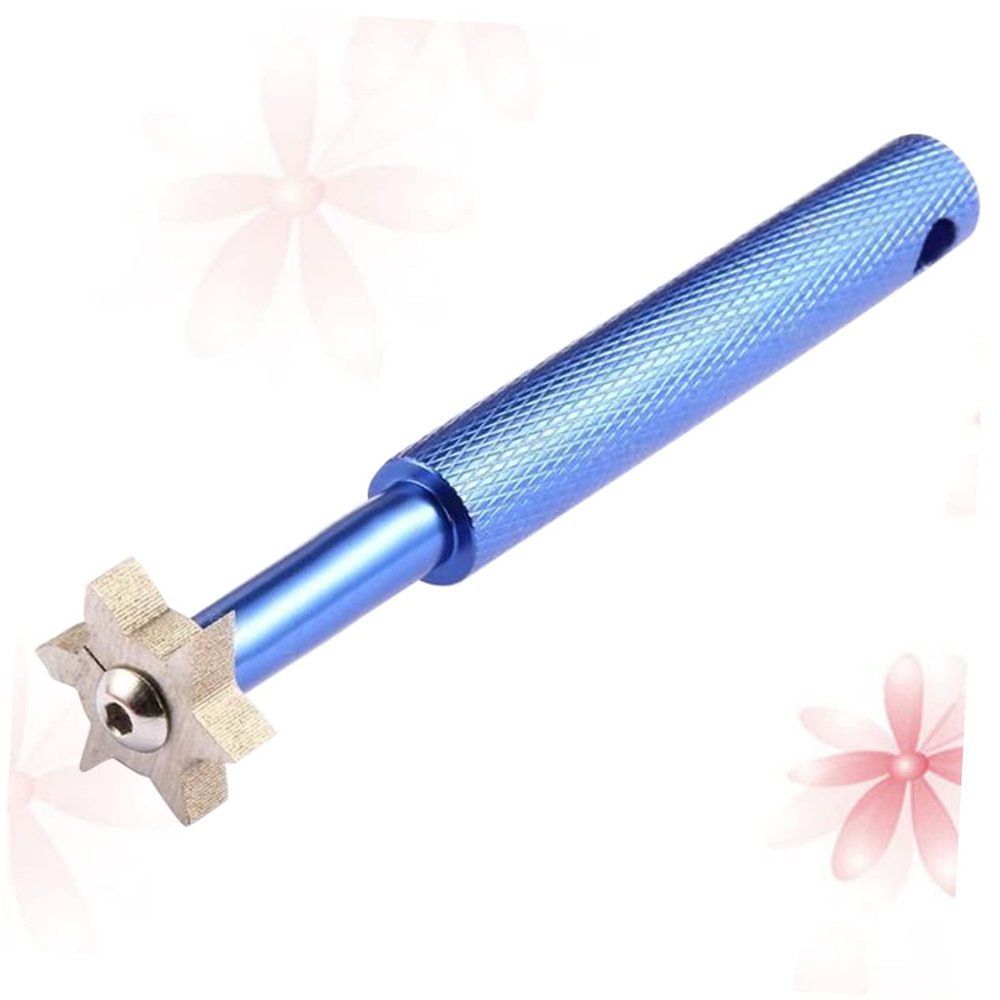 BESPORTBLE Sturdy Stainless Steel Ditch Cleaner Tool for Golf Creative Cleaning Accessory with Heads Lightweight and Portable for Sports Enthusiasts Blue