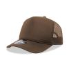 5 Panel Mid Profile Structured Foam Trucker, Brown view 1