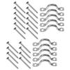 Happyyami Stainless Steel Yacht Deck Rings Durable Kayak Fixing Handles with Screws Pad Eye Straps for Boats and Canoes Easy Installation for Fishing and Sailing view 1